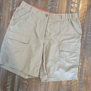 Women's Tan Cargo Shorts